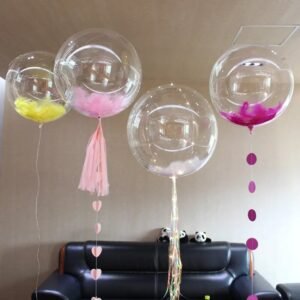 Globo de Fiesta Transparente con Diseño Redondo 30 cm