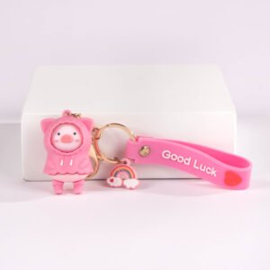 Llavero Cerdito con Correa “Good Luck” 