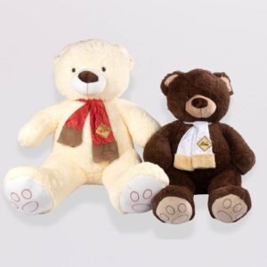 Peluche oso grande con Bufanda Decorativa 100cm