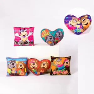 Cojín Algodón Estampado Mediano 36 cm
