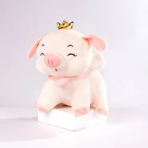 Peluche Cerdito con Corona 30 cm 