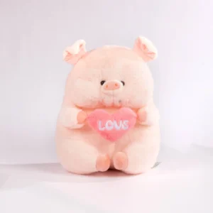 Peluche Cerdo con Corazón 30 cm