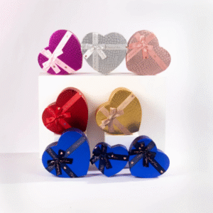 Caja de Regalo en Forma de Corazón x 3 tamaños en 6 Colores