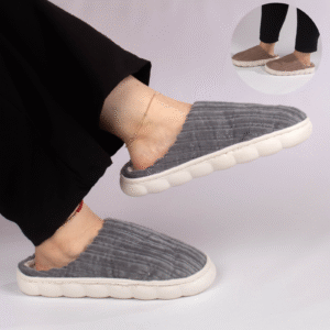 Pantuflas con textura