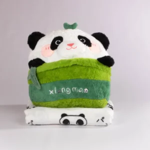 Peluche Panda con Cobija  40cm