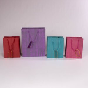 Bolsa de Regalo con Grabados Metalizados (L) 44*31*12 cm
