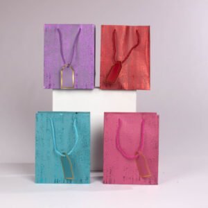 Bolsa de Regalo con Grabados Metalizados (S) 23*18*10 cm
