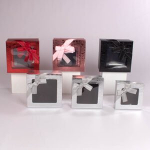 Caja De Regalo Cuadrada x 3 en 4 Colores
