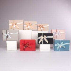 Caja De Regalo Cuadrada x 3 en 6 Colores