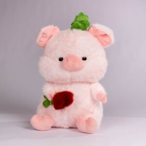 Peluche Cerdo Flor 35 cm