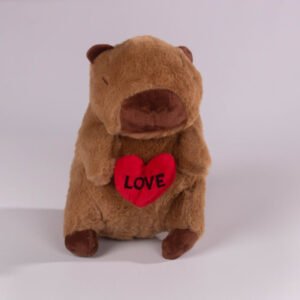 Peluche Capibara Corazón 22 cm