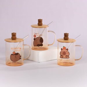 Mug Capibara en Vidrio 450 ml