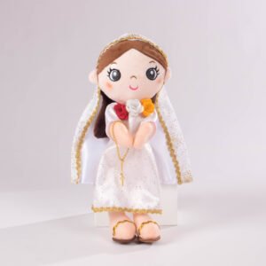 Peluche Virgen Rosa Mística 30 cm