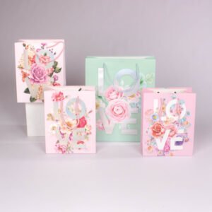 Bolsa de Regalo Flores (M) 26*32*10 cm