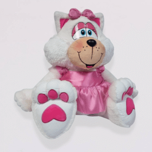 Peluche Gata Michel Vestida de Gala Mediana 28 cm