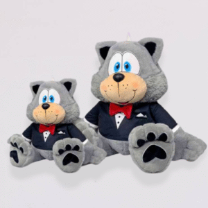 Peluche Gato Mich Vestido de Gala Grande 48 cm