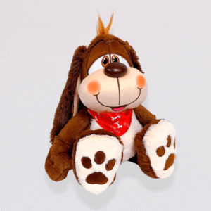 Peluche perro Doggy con pañoleta mediano 28 cm