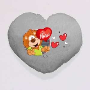 Cojín Corazón Gigante Bordado Miguelón 68 x 54 cm