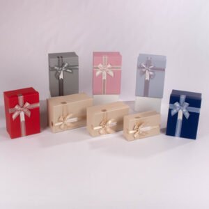 Set de Cajas x3 con Moño Decorativo