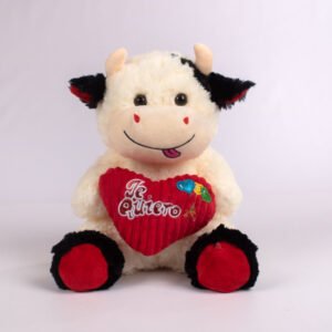 Peluche Vaca con Corazón 32 cm