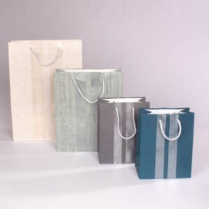 Bolsa de Regalo Grabados Plateados (L) 30*41.5*12 cm