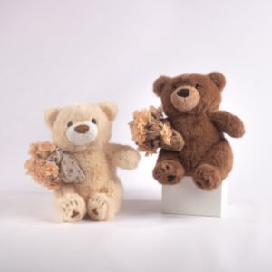 Peluche Oso con Ramo Decorativo 30 cm