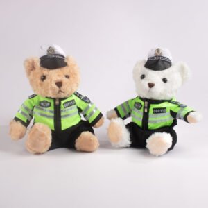 Peluche oso con Uniforme de Policía 25 cm
