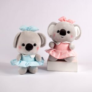 Peluche Koala con Vestido y Moño 21 cm