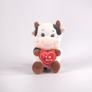 Peluche Vaca con Corazón "Te Amo" 20 cm