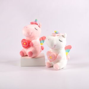 Peluche Unicornio con Corazón "Te Amo" 25 cm