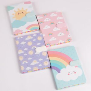 Agenda Cuaderno Diseño Nubes y Arcoíris 13*19 cm