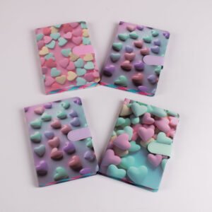Agenda Cuaderno Diseño Corazones Pastel 13*19 cm