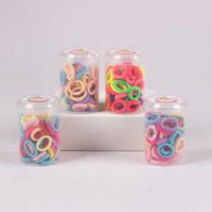 Set de Ligas para Cabello en Envase Cilíndrico