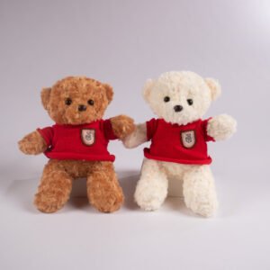 Peluche Oso con Suéter Rojo 30 cm