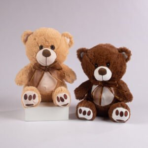 Peluche Oso con Moño Satinado 25 cm
