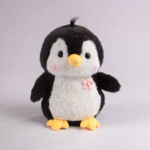 Peluche Pingüino con Flor 23 cm