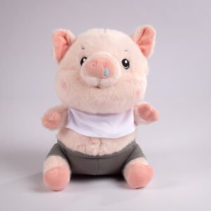 Peluche Cerdito con Ropa 25 cm