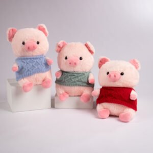 Peluche Cerdito con Suéter 20 cm
