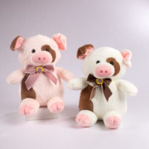 Peluche Cerdito con Moño 31 cm