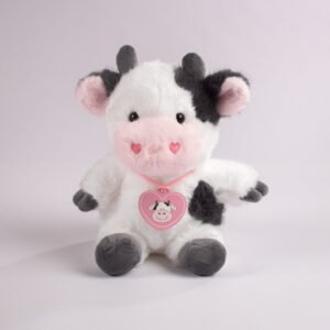 Peluche Vaca con Corazón 22 cm