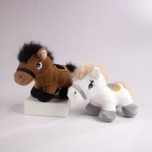 Peluche Caballo con Montura 21 cm