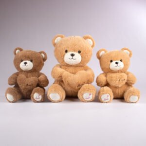 Peluche Oso con Corazón Bordado 45 cm