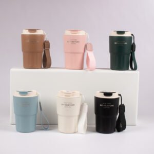 Vaso Térmico con Tapa y Correa 360 ml