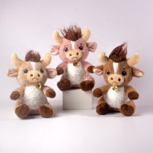Peluche Toro con Estrella Decorativa 30 cm