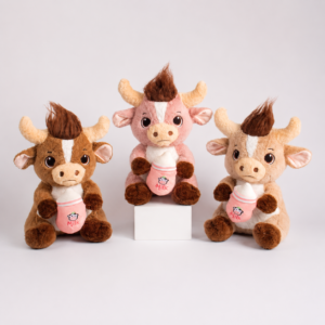 Peluche Toro con Vaso Decorativo 40 cm