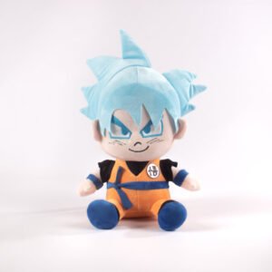Peluche Dragon Z naranja pelo azul 36 cm