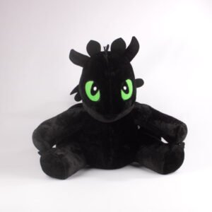 Peluche Dragon Negro Grande 48cm