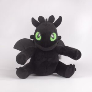 Peluche Dragon Negro Pequeño 28cm