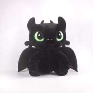 Dragón negro bebe 60cm